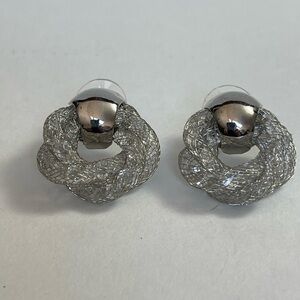 Swarovski Crystal Filled Mesh Earrings